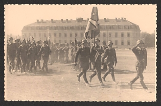 1933-1945 'March of the German Military' Nazi Propaganda Postcard