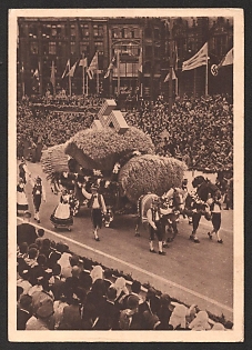 1939 'Reichstag 1939 Hamburg of the Ms. Strength through Joy Community 'Self-Driving Beauty and Joy'' Nazi Propaganda Postcard