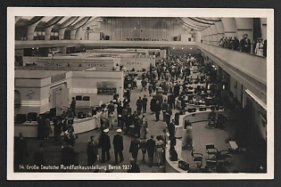 1937 'Great German Radio Exhibition Berlin 1937' Nazi Propaganda Postcard