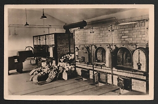 1933-1945 'Memorial to the Former Buchenwald Concentration Camp near Weimar Crematorium' Nazi Propaganda Postcard