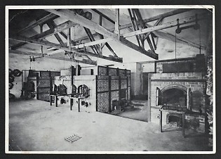 1933-1945 'Memorial to the Former Buchenwald Concentration Camp near Weimar Crematorium' Nazi Propaganda Postcard