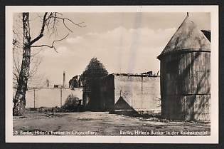 1933-1945 'Hitler's Bunker' Nazi Propaganda Postcard