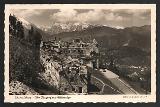 1933-1945 'Obersalzberg - the Berghof with Reiteralpe' Nazi Propaganda Postcard