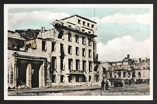 1933-1945 'Berlin, Chancellery, Wilhelm Square' Nazi Propaganda Postcard