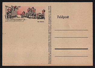 1933-1945 'Front Theater' Fieldpost Nazi Propaganda Postcard