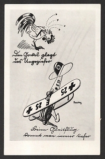 1944 'The Gowel is Plagued by Vermin' Fieldpost Nazi Propaganda Postcard