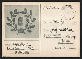 1940 'Military Postcard' Fieldpost Nazi Propaganda Postcard