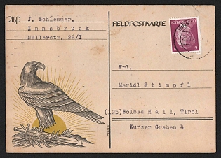 1945 'Military Postcard' Fieldpost Nazi Propaganda Postcard