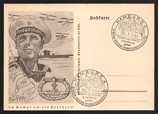 1941 'In the Fight for Freedom!' Nazi Propaganda Postcard