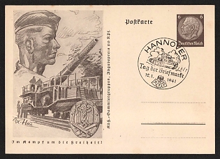 1941 'In the Fight for Freedom!' Nazi Propaganda Postcard