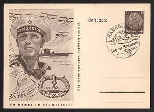1941 'In the Fight for Freedom!' Nazi Propaganda Postcard