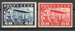 1930 Airship `Grov Zeppelin` in Moscow (Full Set)