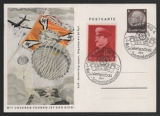 1941 'With Our Flags is Victory!' Nazi Propaganda Postcard