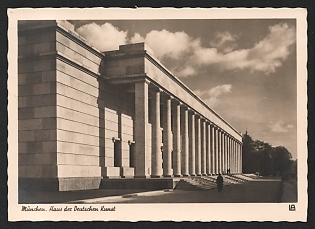 1938 'Munich. House of German Art' Nazi Propaganda Postcard