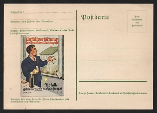 1933-1945 'Seizure Prevention of the German Reichspost' Nazi Propaganda Postcard