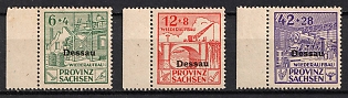 1946 Dessau, Germany Local Post (Unofficial Issue, Full Set, Margins)