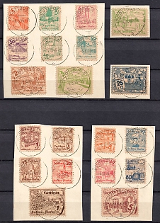 1946 Cottbus on pieces, Germany Local Post (Full Set)
