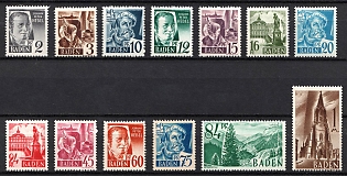 1947 Baden, French Zone of Occupation, Germany (Full Set)