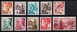 1948-49 Baden, French Zone of Occupation, Germany (Full Set)
