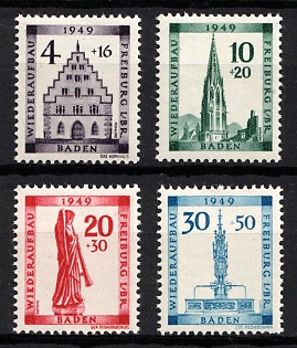 1949 Baden, French Zone of Occupation, Germany (Full Set)