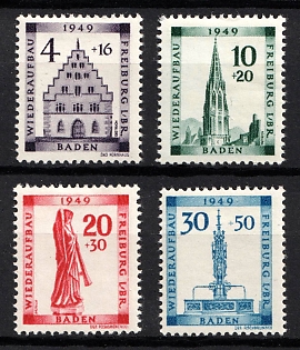 1949 Baden, French Zone of Occupation, Germany (Full Set)