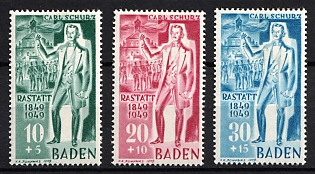 1949 Baden, French Zone of Occupation, Germany (Full Set)