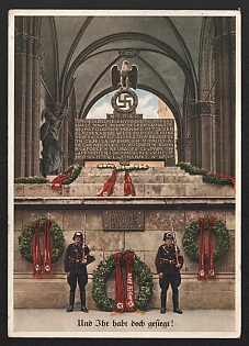 1935 'And You Have Won After All!' Nazi Propaganda Postcard