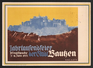 1933 'Millennium Celebration Pentecost Week in Bauhen' Nazi Propaganda Postcard