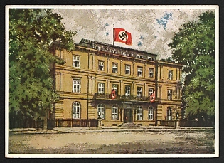 1933-1945 'Munich. the Brown House' Nazi Propaganda Postcard