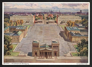 1933-1945 'Munich, Capital of the Movement' Nazi Propaganda Postcard
