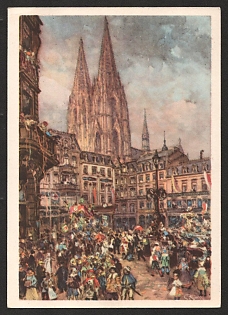 1933-1945 'A Beautiful Grand Celebration of the Cologne Carnival' Nazi Propaganda Postcard
