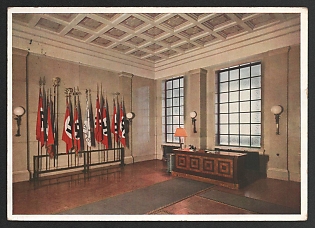 1938 'Munich. The Brown House' Nazi Propaganda Postcard