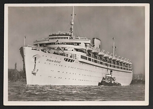 1933-1945 'Kdf Ship 'Wilhelm Gustloff'' Ships Nazi Propaganda Postcard
