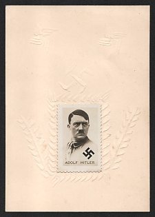 1933-1945 'Adolf Hitler' Adolf Hitler Nazi Propaganda Postcard