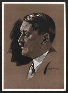 1933-1945 'Our Fuhrer' Adolf Hitler Nazi Propaganda Postcard