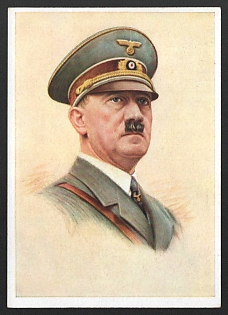 1933-1945 'Adolf Hitler' Adolf Hitler Nazi Propaganda Postcard