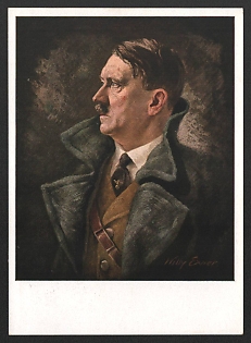 1933-1945 'Adolf Hitler' Adolf Hitler Nazi Propaganda Postcard