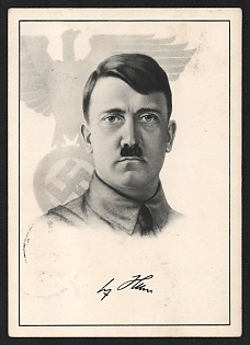 1938 'Adolf Hitler' Adolf Hitler Nazi Propaganda Postcard