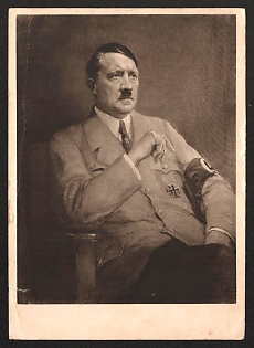 1933-1945 'Adolf Hitler' Adolf Hitler Nazi Propaganda Postcard