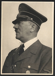 1942 'The Fuhrer Adolf Hitler' Adolf Hitler Nazi Propaganda Postcard