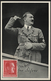 1938 'Adolf Hitler' Adolf Hitler Nazi Propaganda Postcard