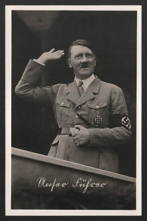 1933-1945 'Adolf Hitler' Adolf Hitler Nazi Propaganda Postcard
