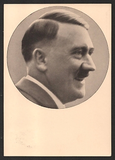 1938 'The Fuhrer Adolf Hitler' Adolf Hitler Nazi Propaganda Postcard
