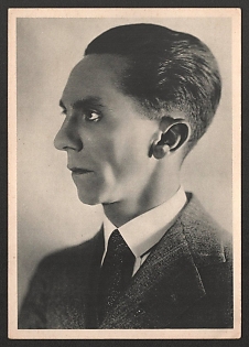 1933-1945 'Reich Minister Dr. Goebbels' Goebbels Nazi Propaganda Postcard