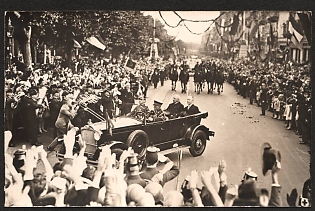 1933-1945 'State Ceremony in Potsdam' Hindenburg Nazi Propaganda Postcard