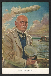 1933-1945 'Count Zeppelin' Nazi Propaganda Postcard