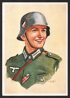 1933-1945 'Our Wehrmacht - 'Army'' Army Military Person Nazi Propaganda Postcard