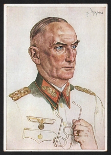 1941 'Men of the Western Front. Colonel-General Von Witzleben' Army Military Person Nazi Propaganda Postcard