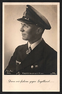 1933-1945 'Because We are Driving against England' Army Military Person Nazi Propaganda Postcard