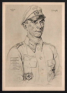 1942 'Successful Infantry Tank Fighter' Army Military Person Nazi Propaganda Postcard